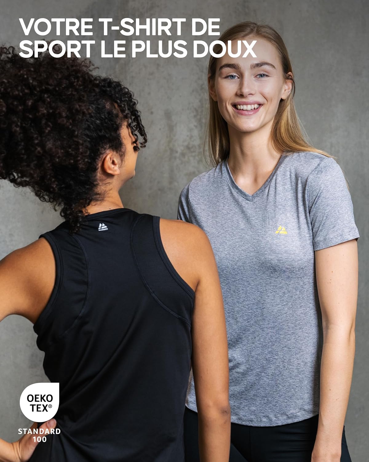 Detalle de DANISH ENDURANCE T-Shirt Sport Technique Femme — Ultra Respirant, manches courtes pour running et fitness