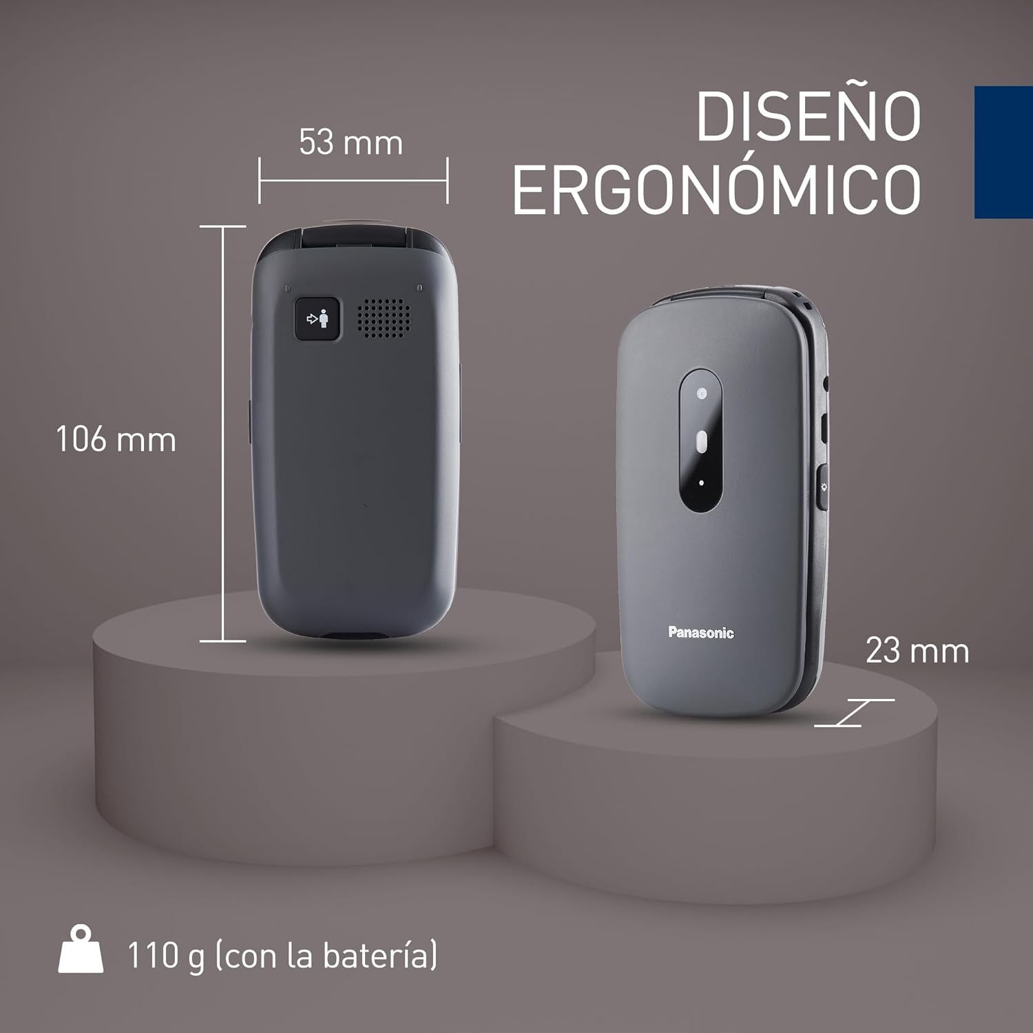 Thumbnail 6 de Panasonic KX-TU446EXG Teléfono para Personas Mayores 📱 Resistente