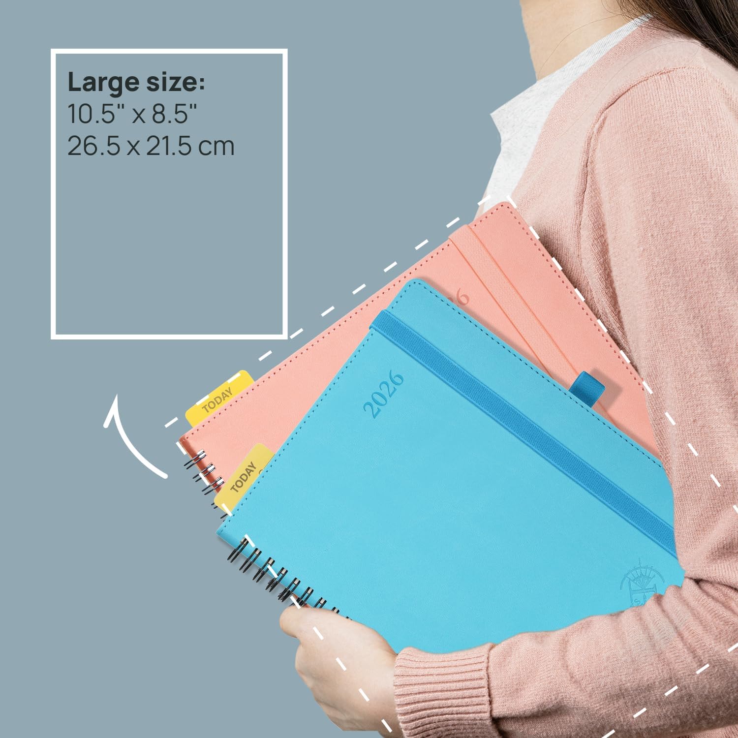 Thumbnail 1 de POPRUN Diary 2026 A5 weekly planner 22x16.5 cm 📘