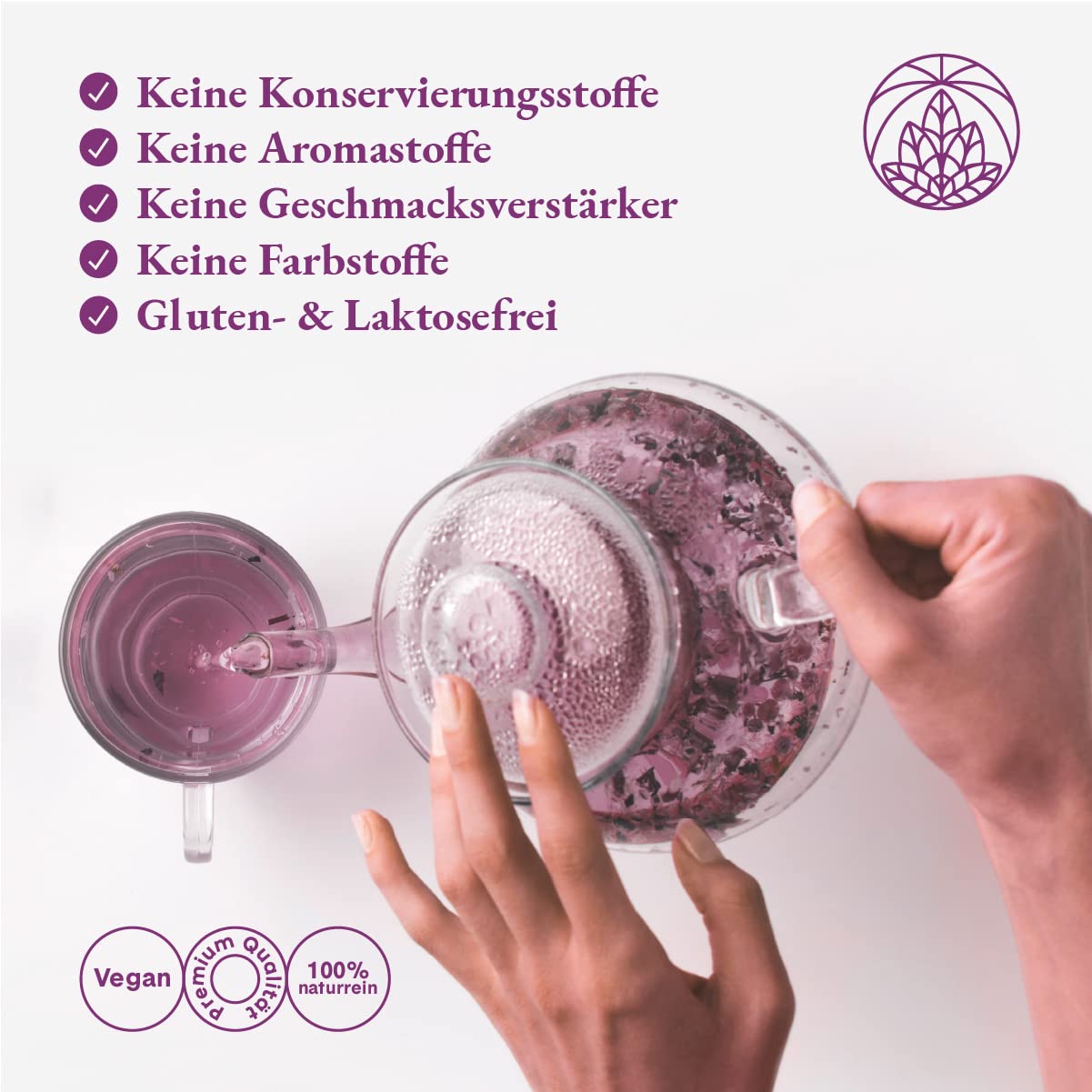 Detalle de Lavendel getrocknet Monte Nativo (250 g) – Lavendelblüten für Lavendeltee, 100% naturbelassen