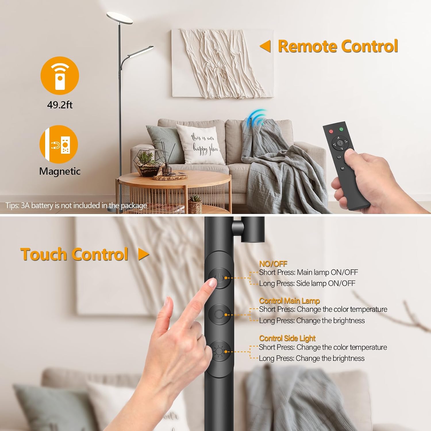 Thumbnail 4 de LUCKEA Lampadaire LED Dimmable 42W 4000LM