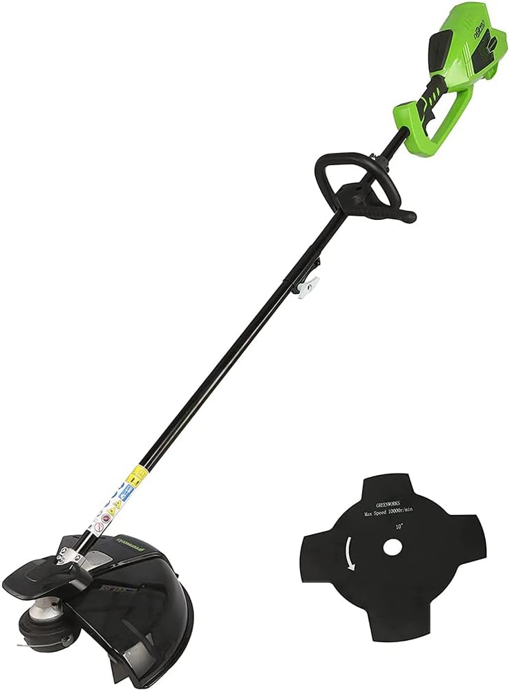 Detalle de Greenworks 40V Cordless Brushcutter with Grass Trimmer 40cm Cutting Width