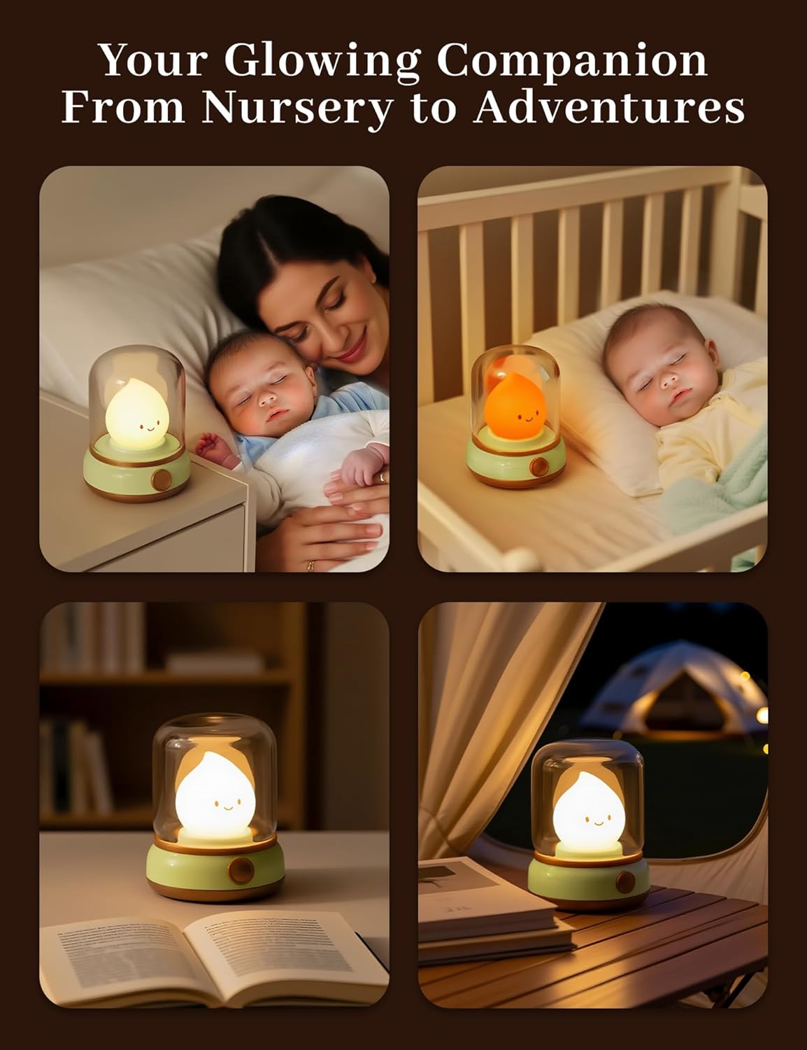Thumbnail 5 de IHALO Carino – Luce Notturna con Rumore Bianco e Lampada da Comodino ricaricabile