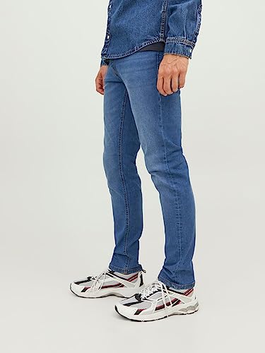 Detalle 1 de JACK & JONES JJI Glenn JJOriginal Slim Fit Jeans – Moonlight, 31W/30L