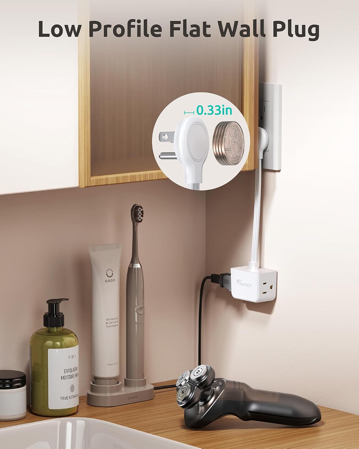 Detalle de NUTICT Outlet Extender with 6-Inch Cord