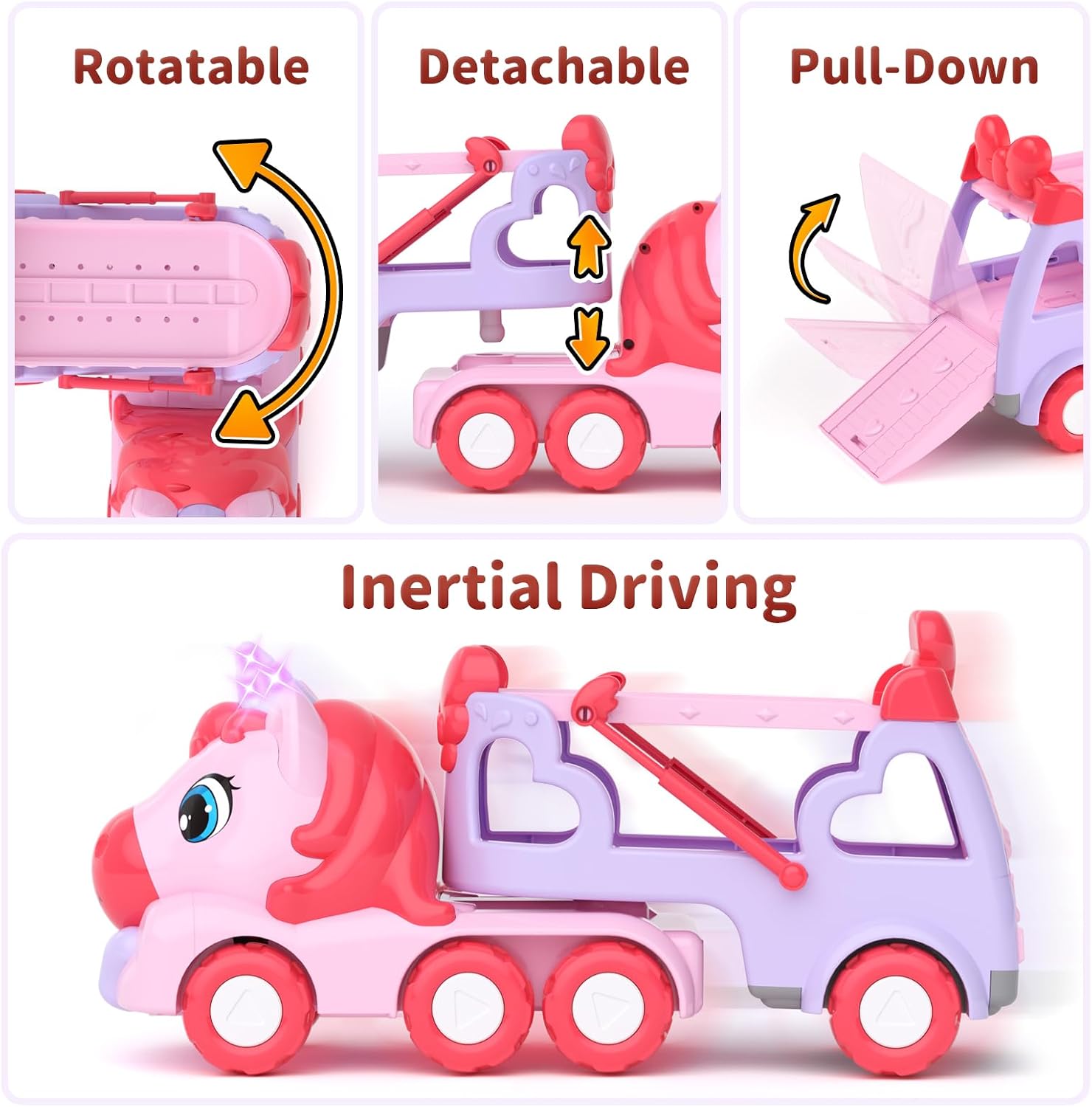 Thumbnail 4 de usrela 7-in-1 Carrier Truck for 1–3 Year Olds