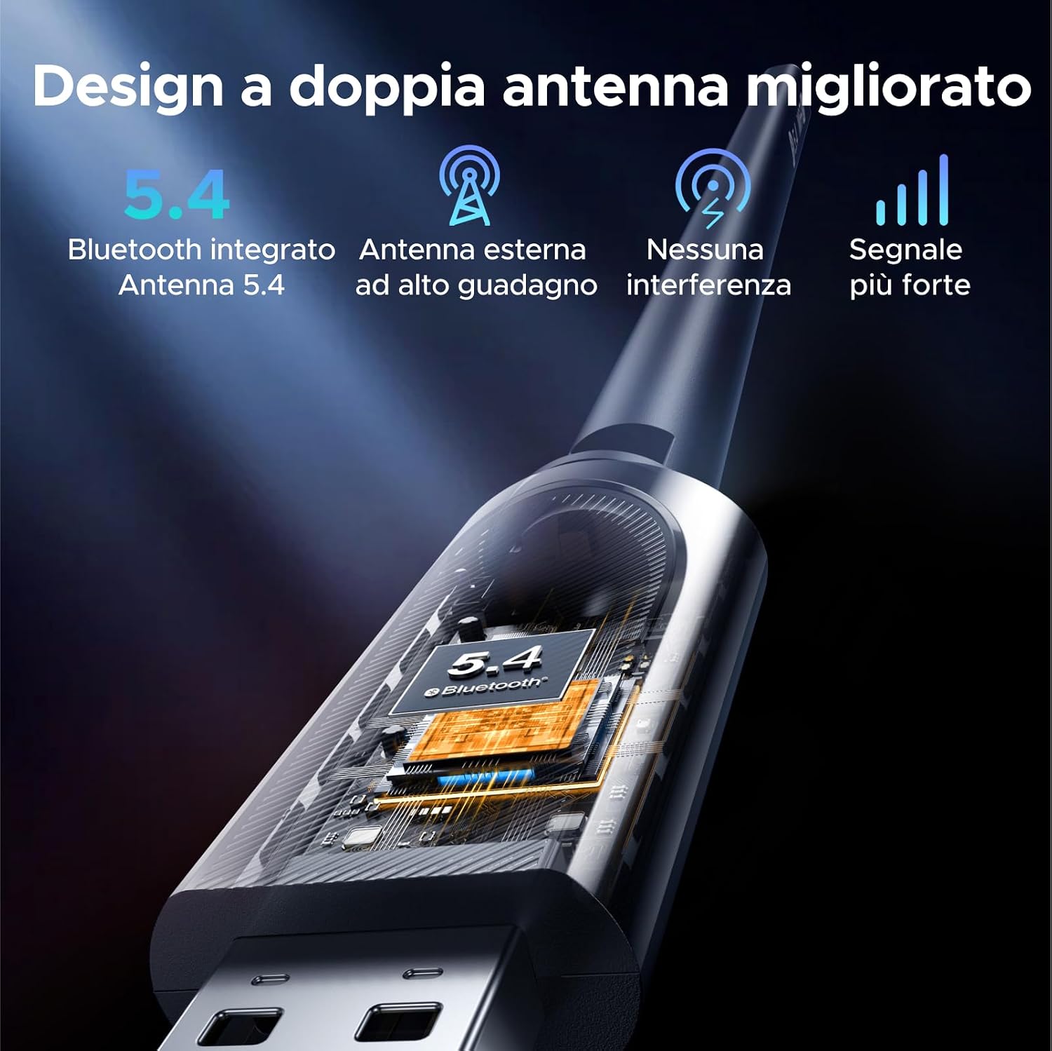 Thumbnail 4 de UGREEN AX900 adattatore Wi‑Fi 6 e Bluetooth 5.4 6dBi 📡