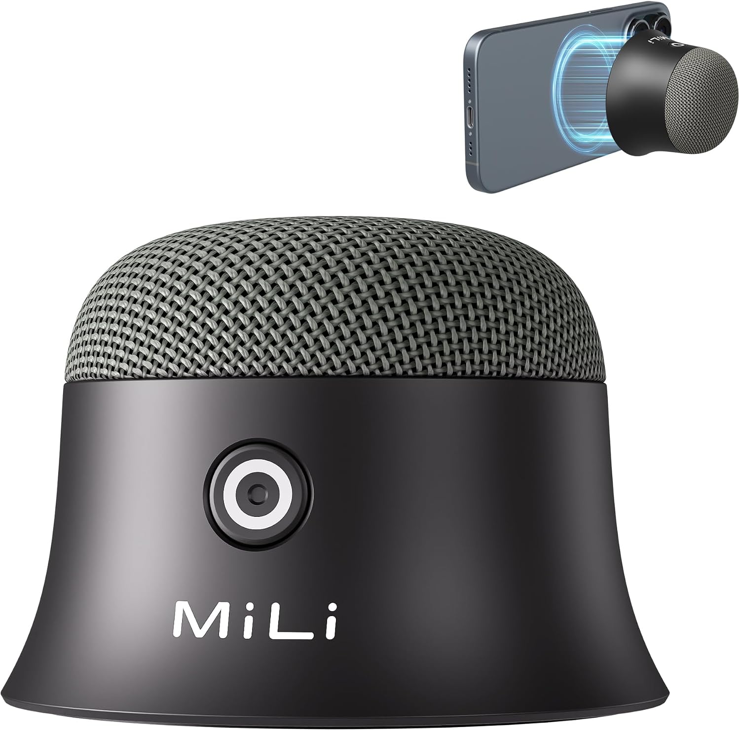 Detalle de MiLi Bluetooth Lautsprecher – Magnetischer Mini Speaker, 3W, IP65, 8 Stunden Wiedergabe, TWS Stereo