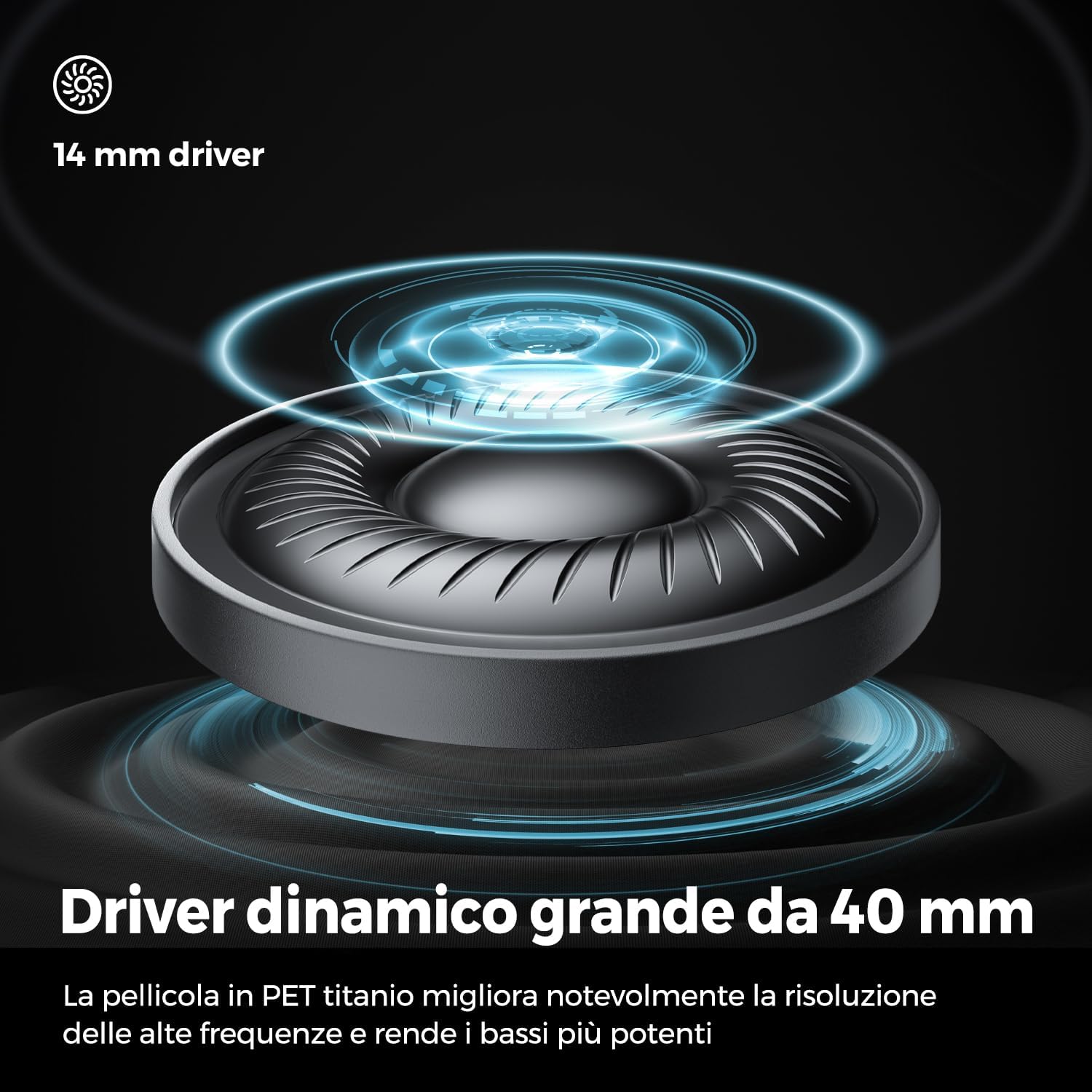Thumbnail 2 de SoundPEATS Space Cuffie Wireless Bluetooth 5.3 123 Ore