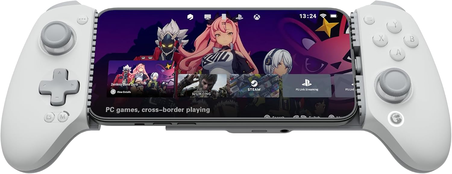 Detalle de GameSir G8 Plus MFi Phone Controller for iPhone 15/16/17, iPad mini & Android (USB-C) with Hall Effect sticks