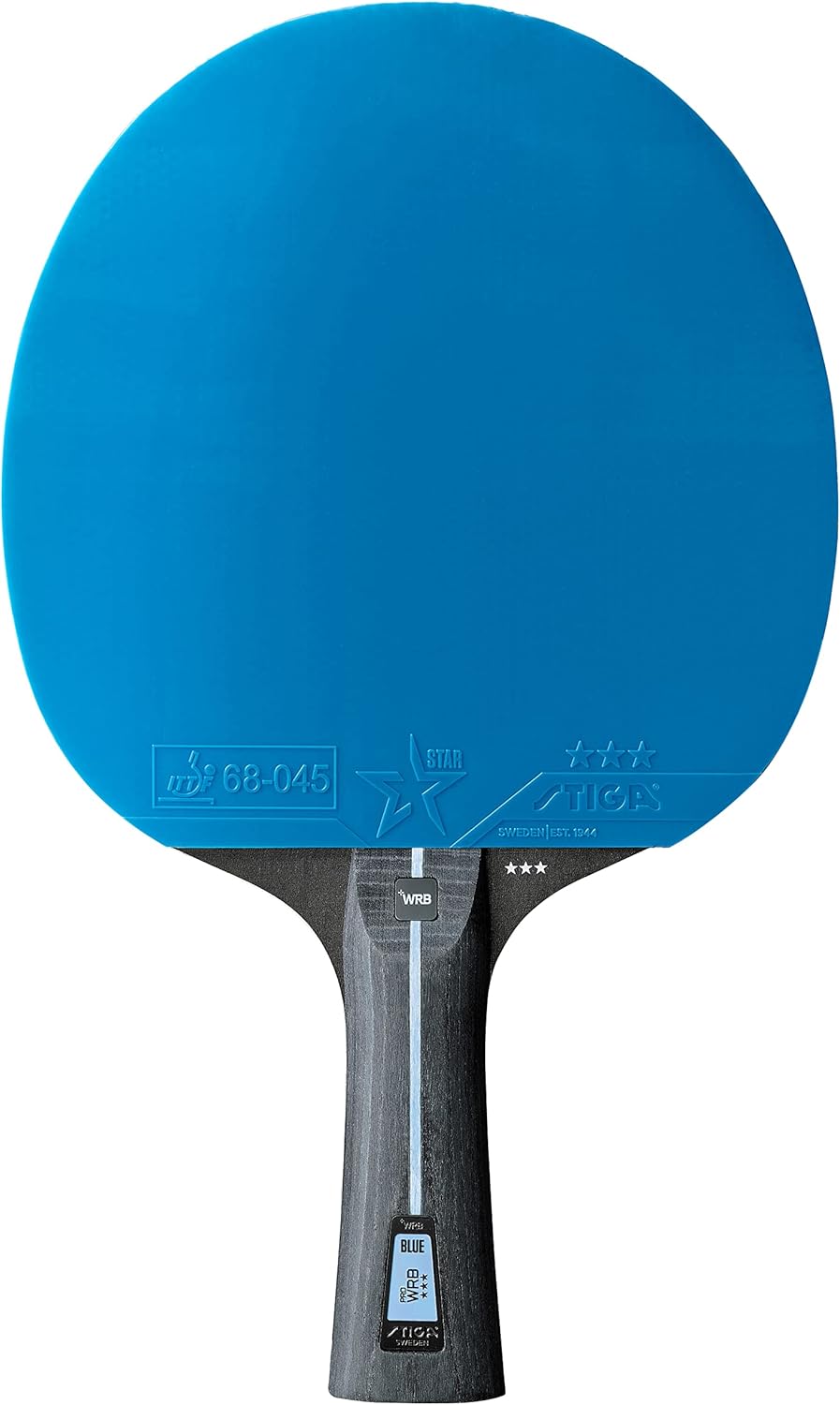 Detalle 2 de STIGA Pro WRB Blue Edition raquette de ping-pong 3 étoiles à revêtement bleu