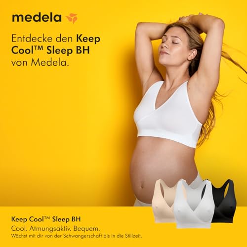 Thumbnail 1 de Medela Keep Cool Sleep Nahtloser Umstands- und Still-BH – atmungsaktiver, bügeloser Schlaf-BH