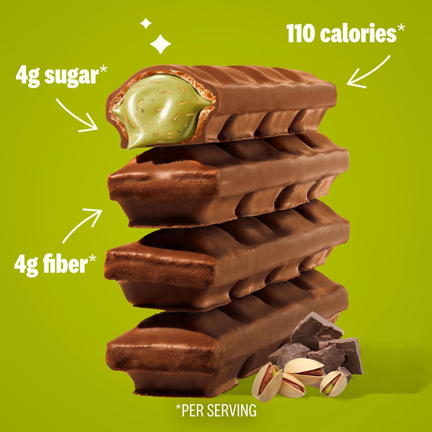 Thumbnail 3 de Rip Van Dubai Choco Bars, Pistachio and Kunafa Wafer Snacks, 12 Pack