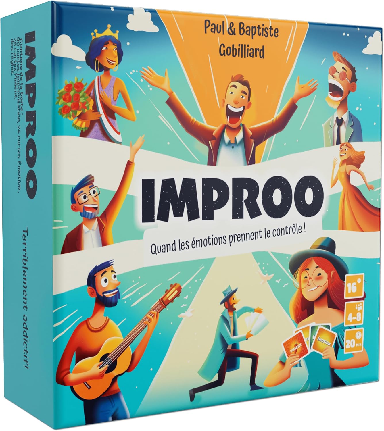 Detalle de Bakakou IMPROO – Jeu de société d’improvisation “ambiance apéro” (4 à 8 joueurs)