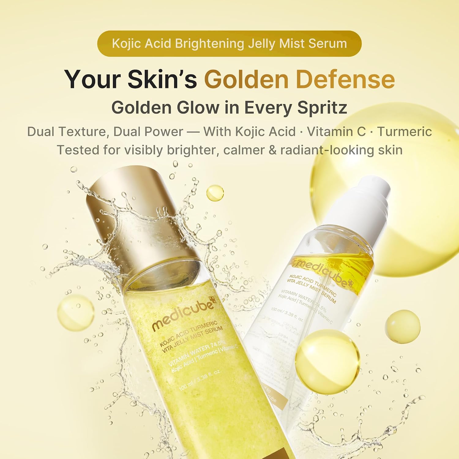 Thumbnail 1 de medicube Turmeric Gold Jelly Mist Serum