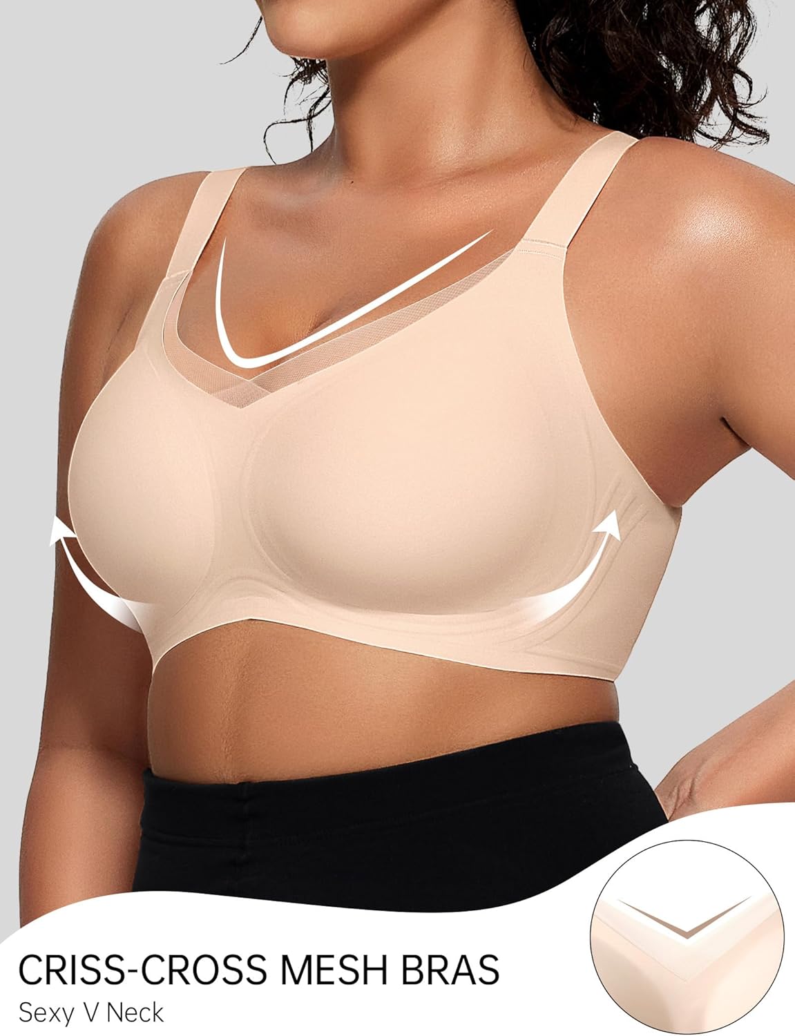Thumbnail 1 de OEAK Wireless V Mesh Bralette