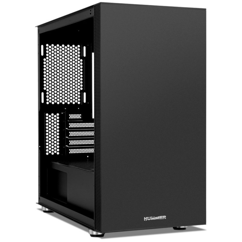 Detalle 2 de Nox Hummer ONYX Mini: mini torre ATX/MATX con fuente 450W 80 Plus y capacidad para gráficas grandes