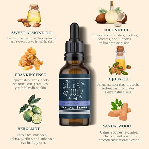 Detalle de The Ilex Wood Frankincense & Bergamot Skincare Gift Set – Cream & Serum