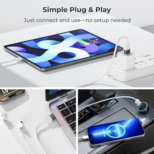 Detalle 2 de Basesailor USB to USB C Adapter: USB-A to USB-C Charing & Sync (Aluminum, 2.0, 5V/2A)