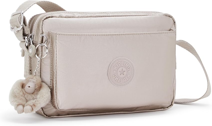 Thumbnail 4 de Kipling Abanu M Bandolera Mediana 💼 - Metallic Glow Plata