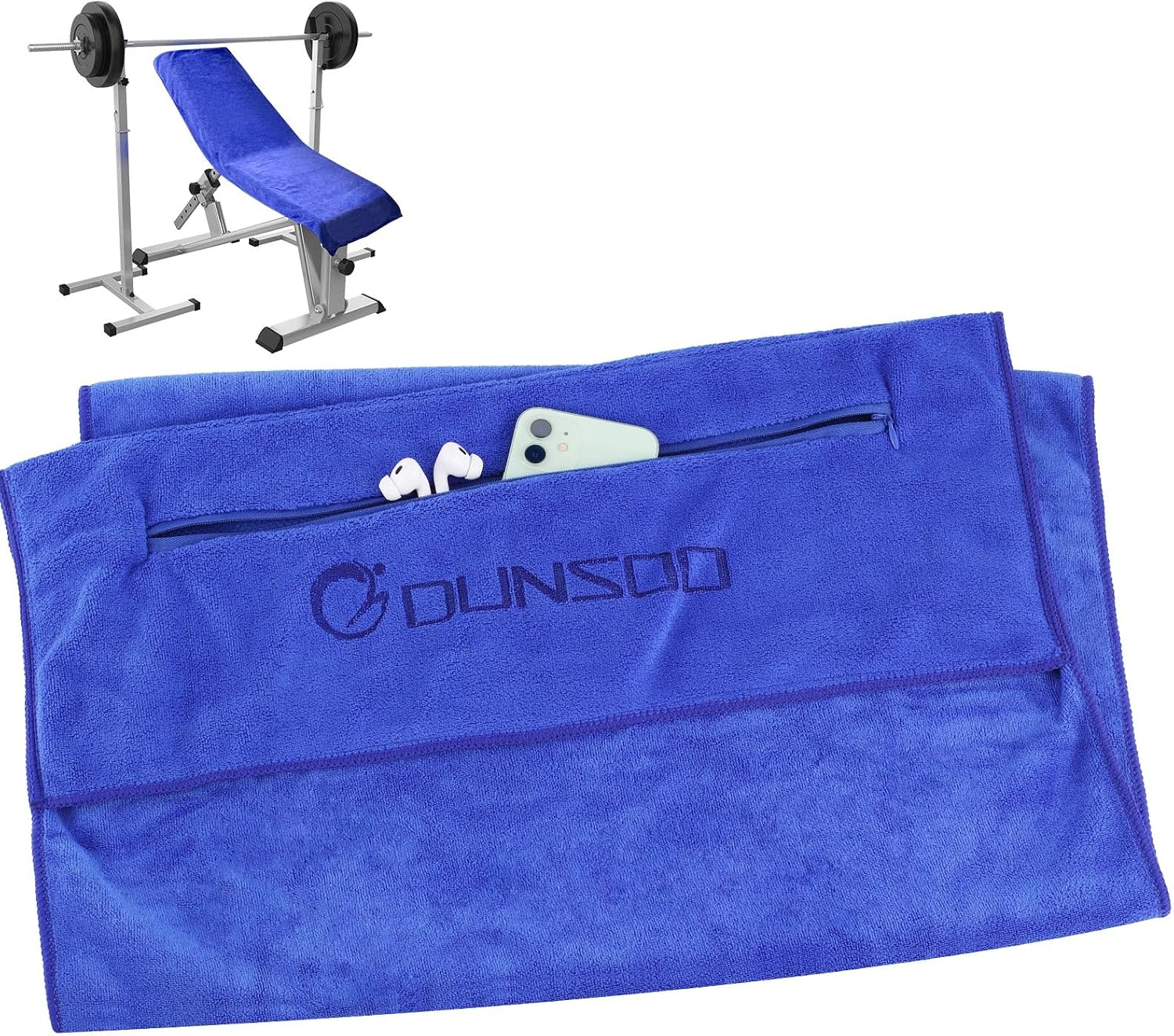 Detalle de DUNSOO Fitness Handtuch 120x50 cm 🏋