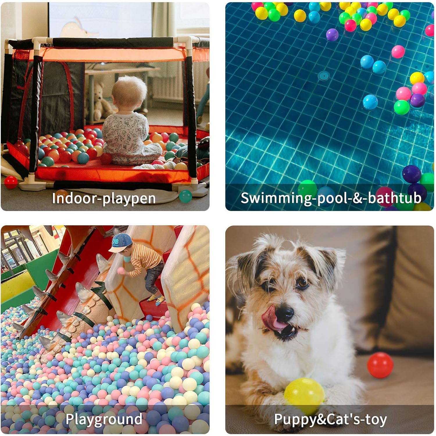 Thumbnail 6 de STARBOLO Phthalate-Free & BPA-Free Ball Pit Balls for Toddlers (Pack of 100/200/500)