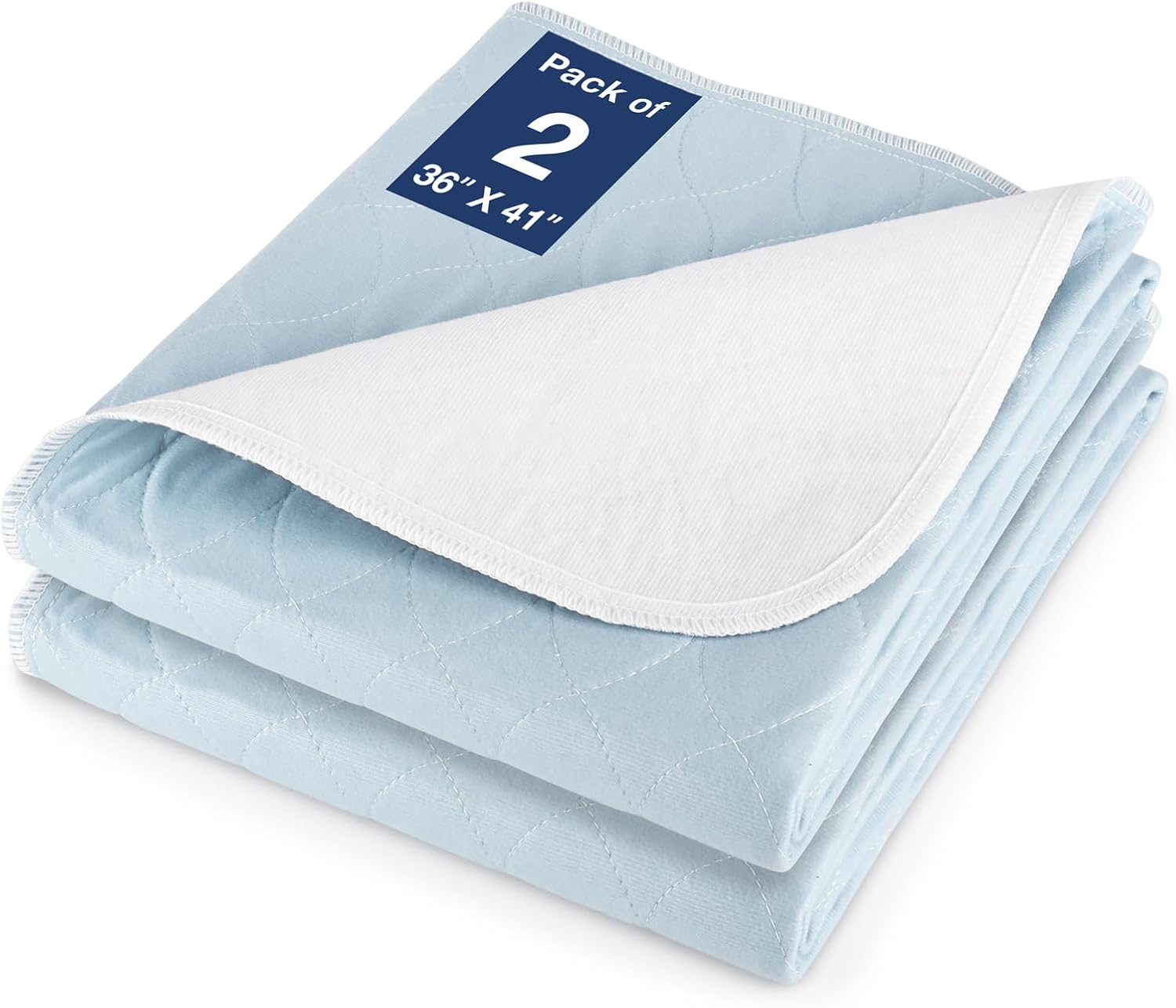 Thumbnail 6 de SOLOSHINE Bed Pads Washable Waterproof 52" x 34" (2 Pack) – Reusable Incontinence & Pet Pad