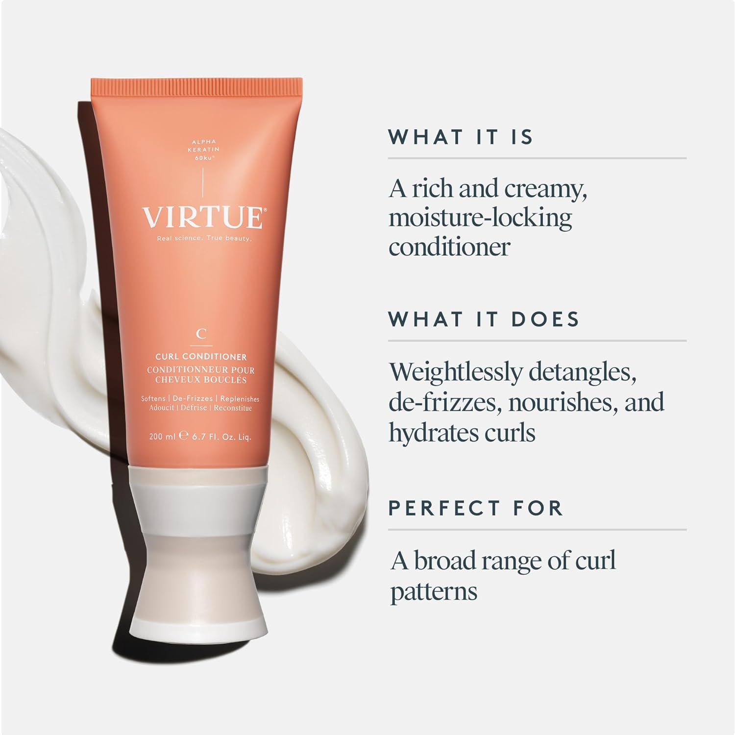 Thumbnail 4 de Virtue Curl Conditioner with Jojoba Oil – Hydrating & Frizz Control (200 ml)