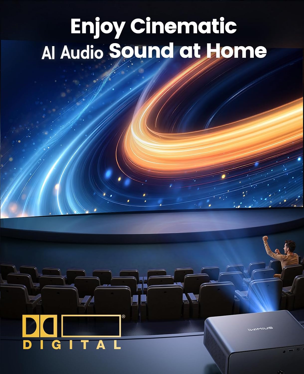 Thumbnail 3 de Smart Projector 4K with Netflix Included: A practical all‑in‑one home cinema