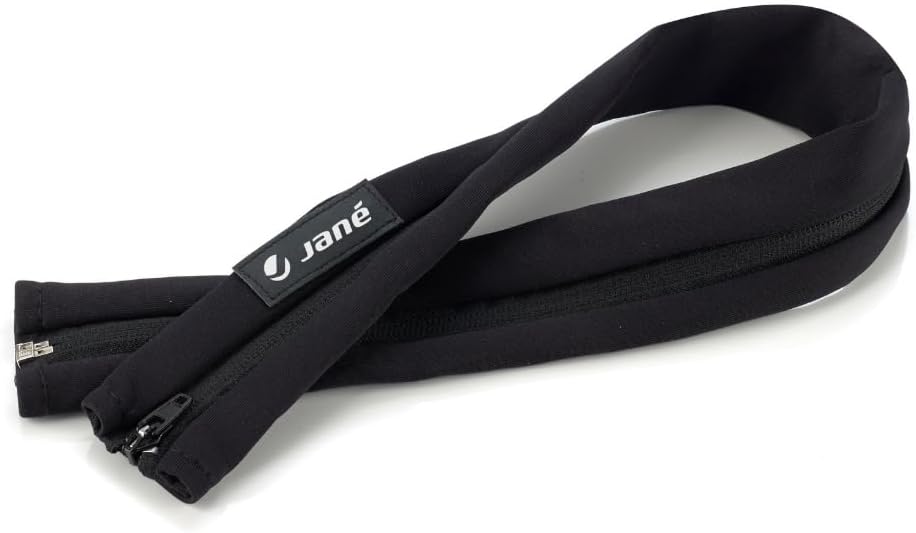 Jané Housse Guidon Poussette Universelle — Guidon Fermé, Protection Anti-Usure, Zip, Noir