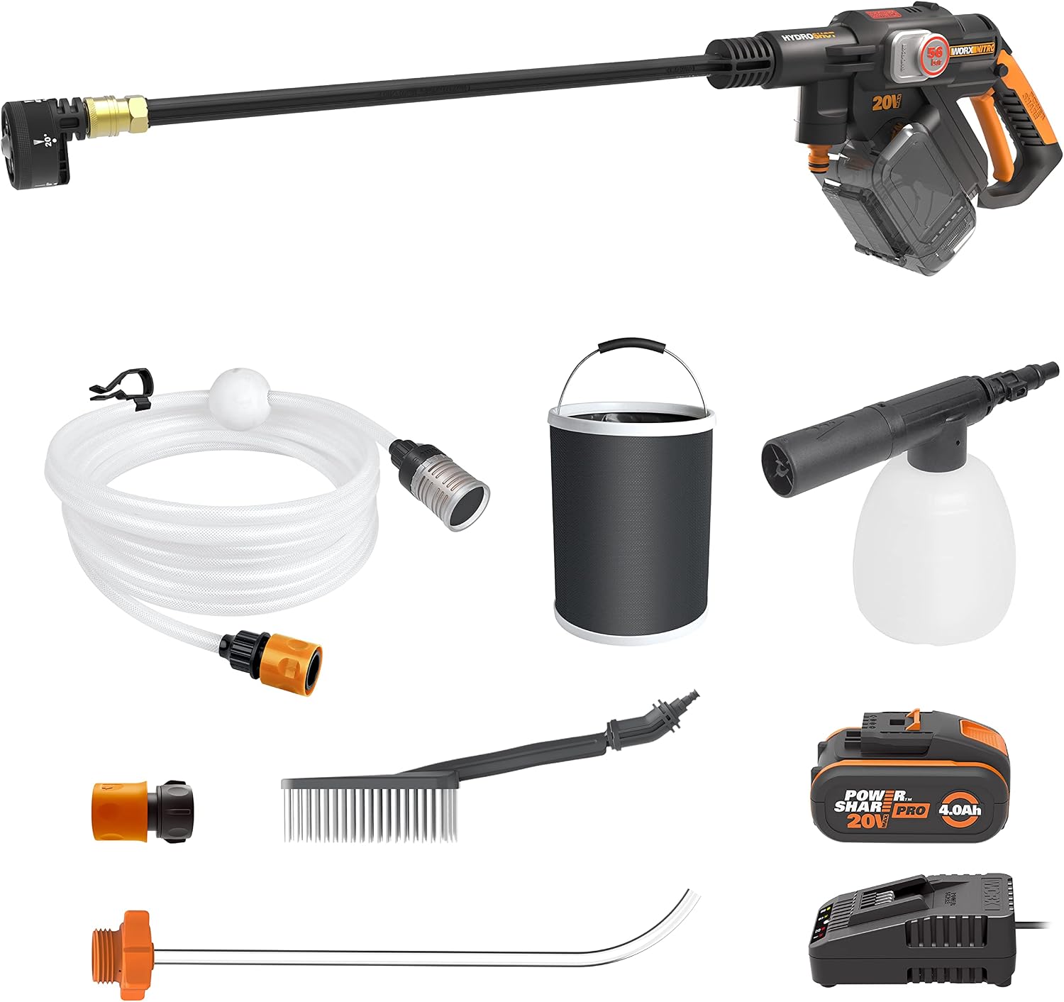 Detalle de WORX Nitro 20V Hydroshot Cordless Pressure Washer WG633E.1 💧