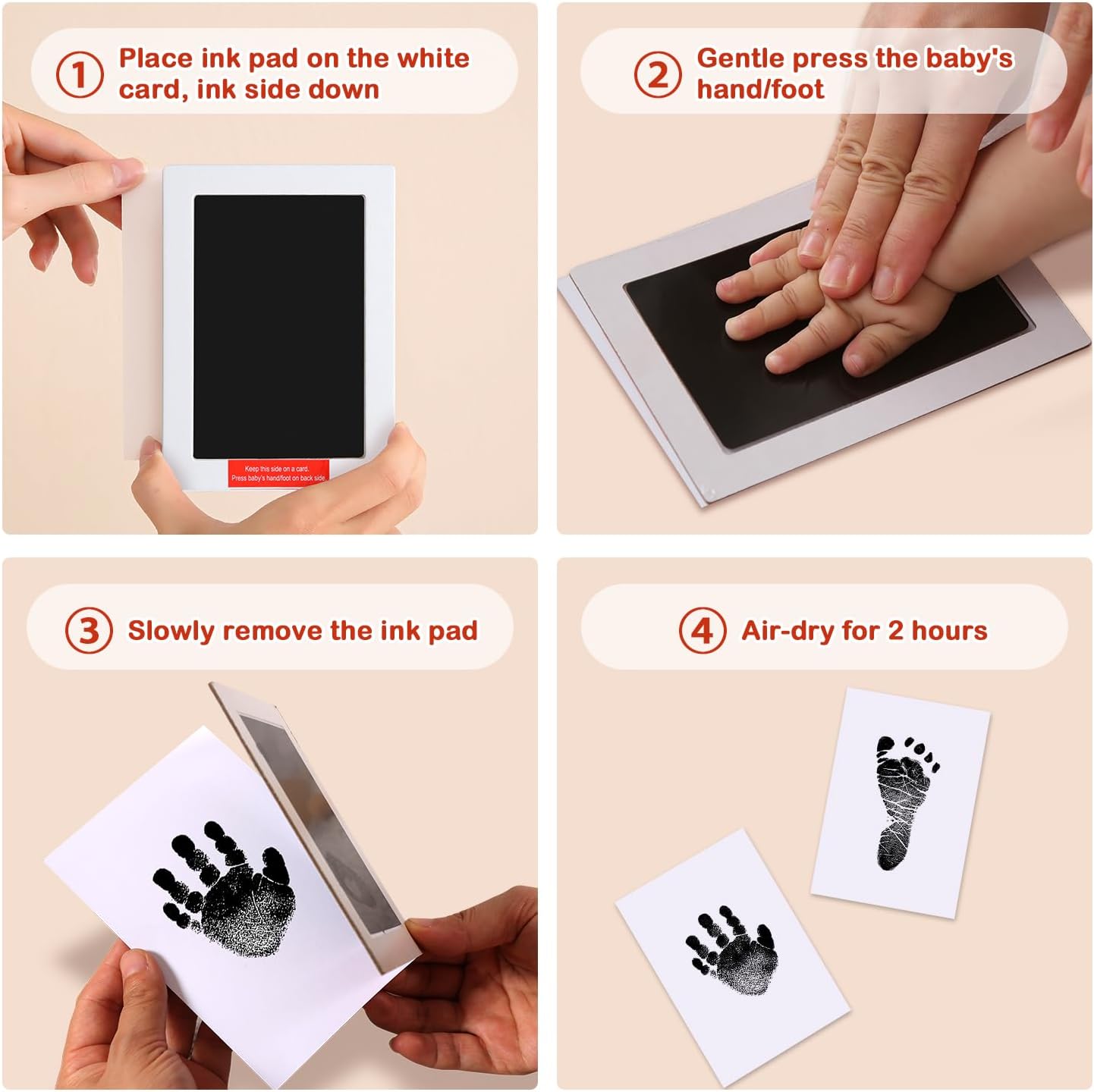 Thumbnail 4 de PewinGo XL Size Baby Handprint and Footprint Kit