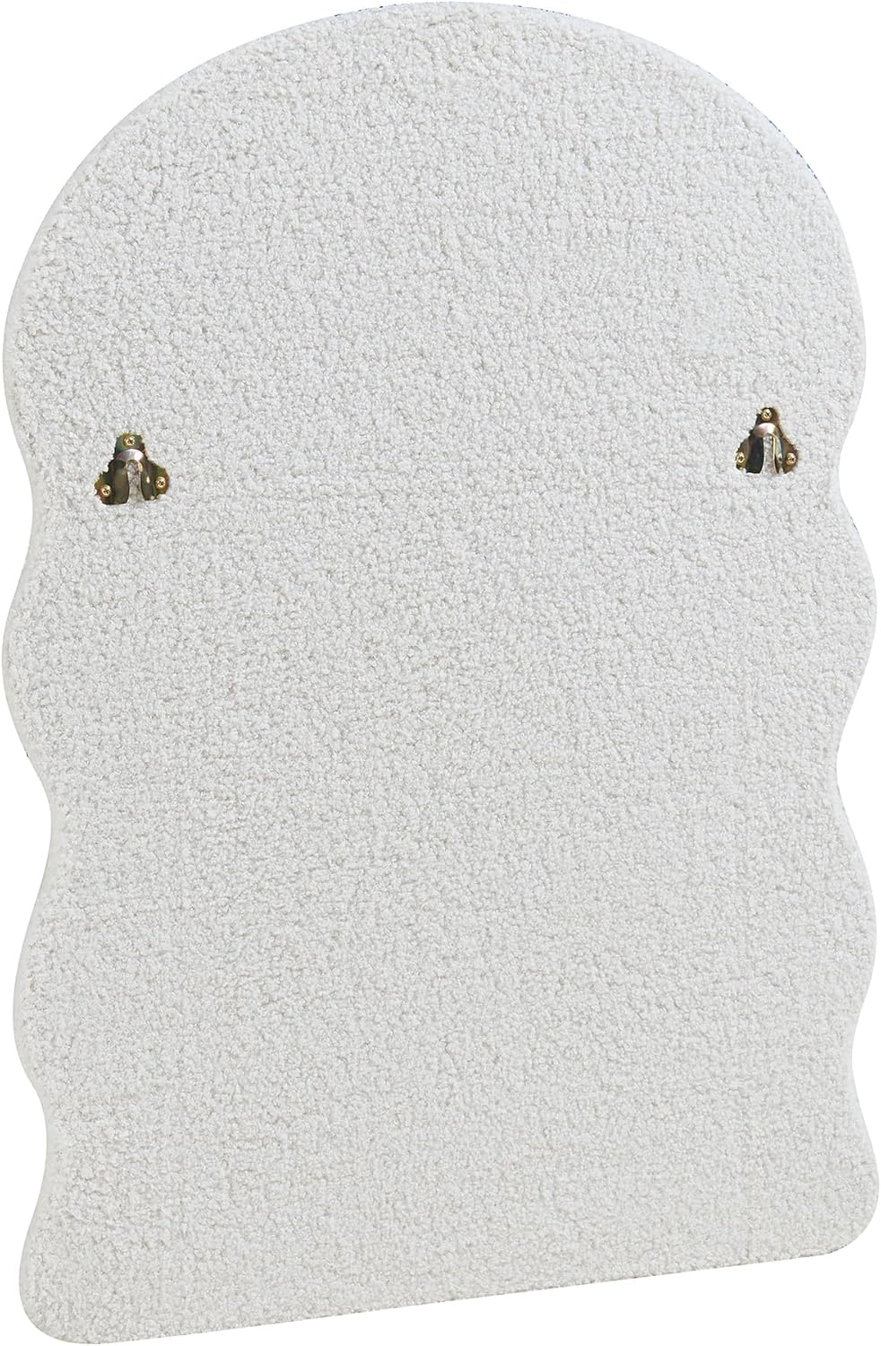 Thumbnail 5 de [en.casa] Specchio da Parete Moderno con Cornice in Peluche Morbida, Forma Ondulata 80 x 60 cm, Bianco