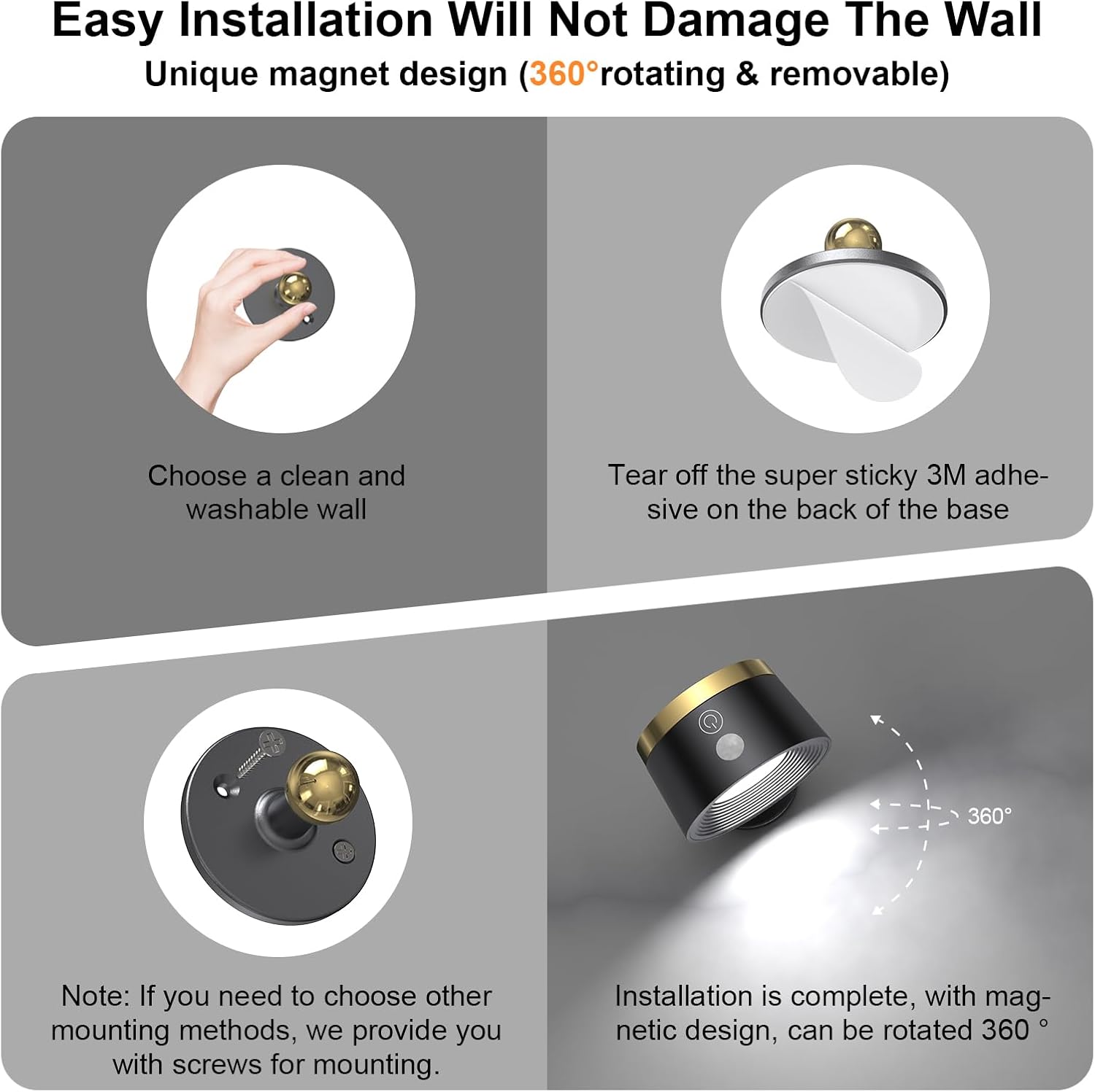 Thumbnail 5 de Speclux Battery Operated Wall Light 3500mAh