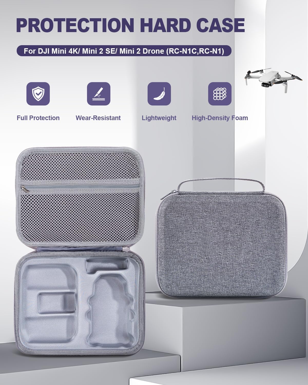 Thumbnail 2 de LINGHUANG Mini 4K Case: Compact Waterproof Travel Storage Bag for DJI Mini series