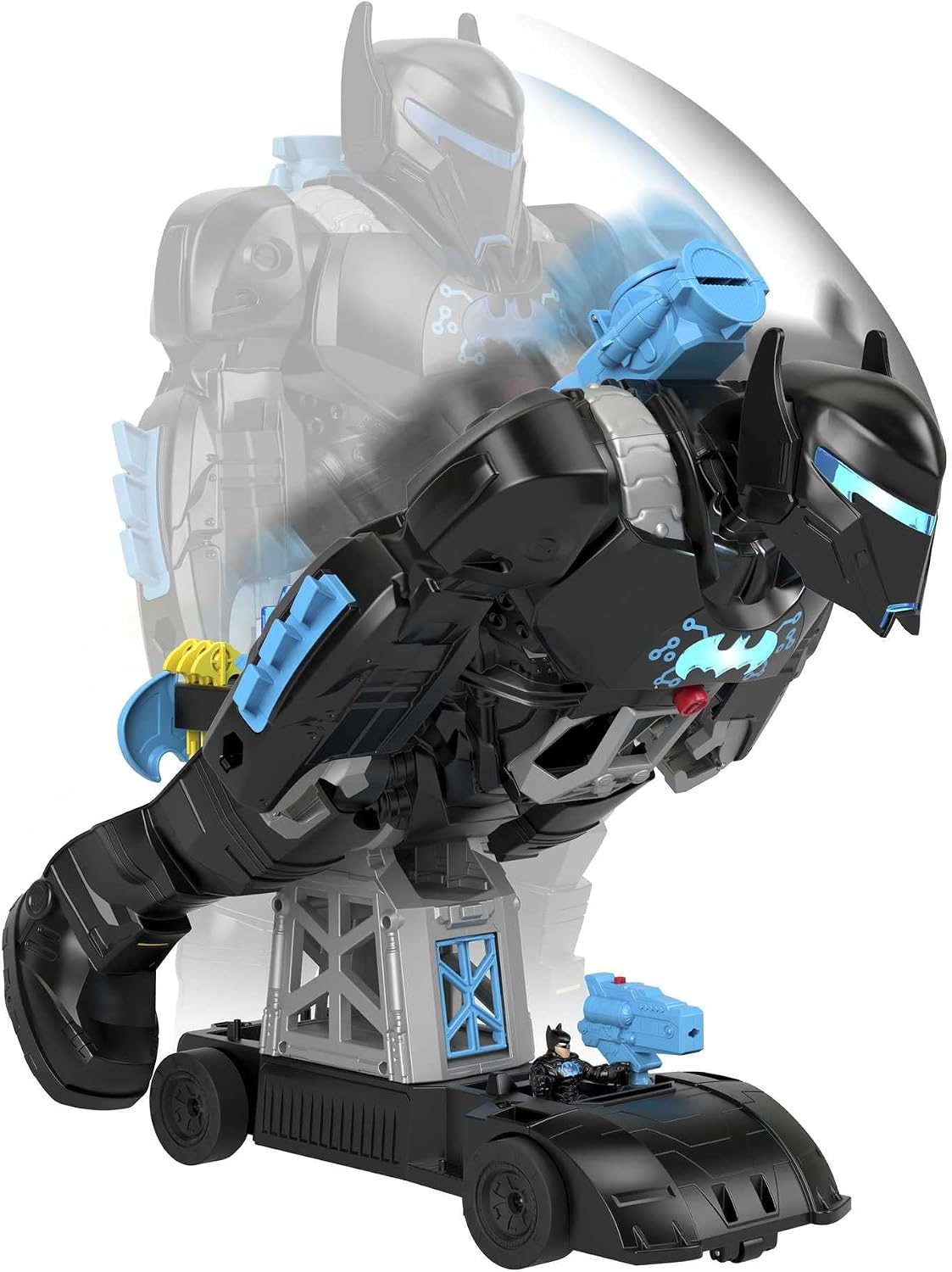 Thumbnail 1 de Fisher-Price HBV67 Imaginext DC Super Freunde Bat-Tech Batbot – 2-in-1-Roboter mit Licht, Sound und Batcockpit