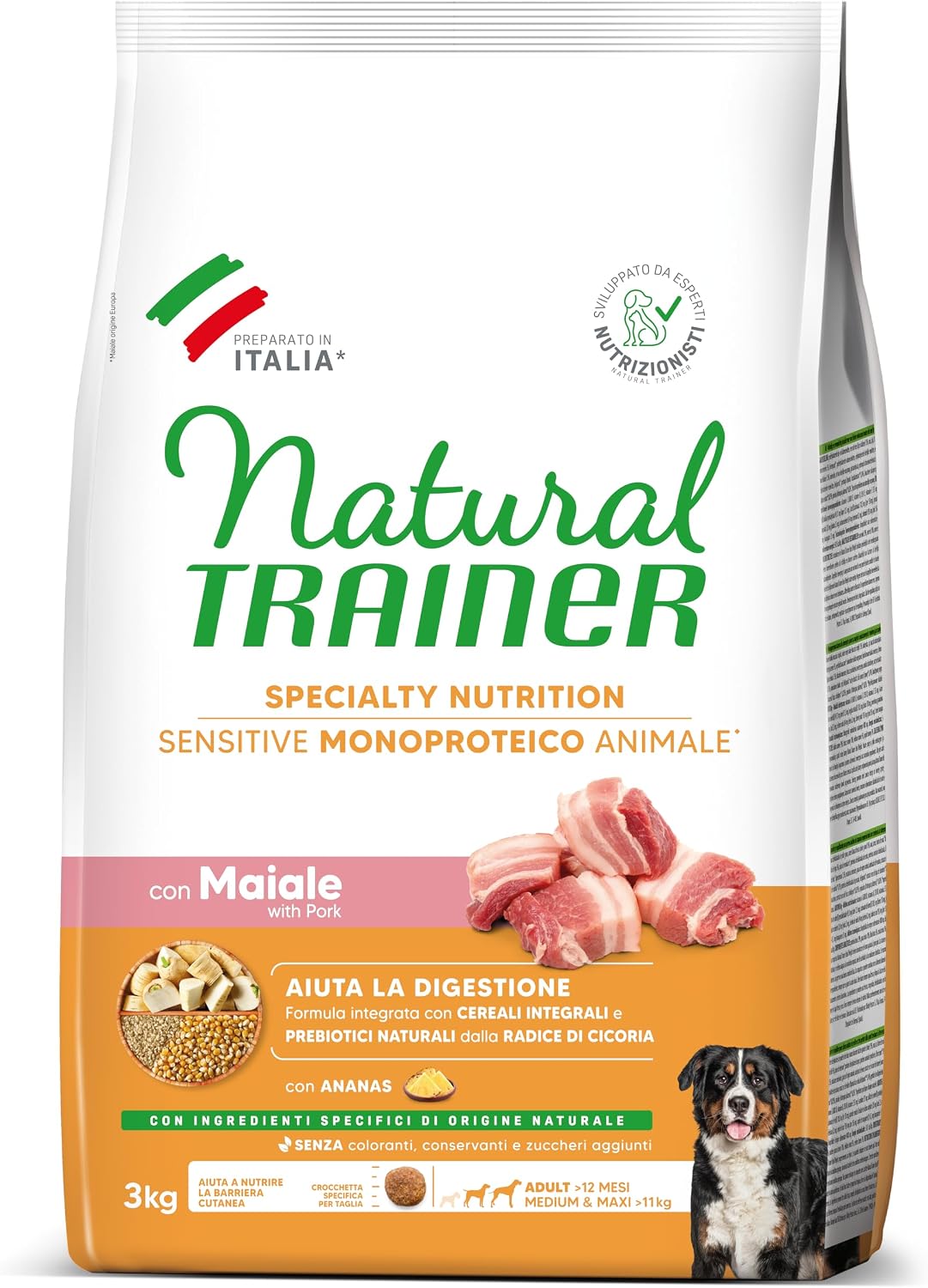Detalle de Trainer Sensitive No Gluten Adult con Salmone e Cereali Integrali – 12 kg