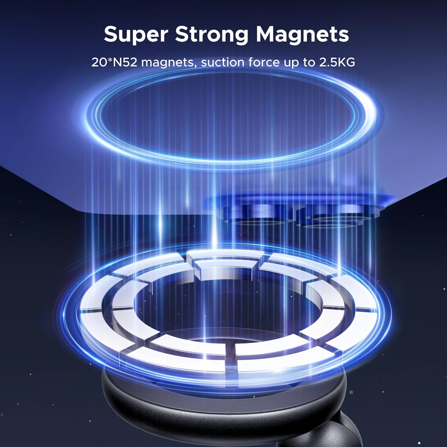 Detalle 2 de UGREEN Magsafe Car Mount 20N magnetic hold