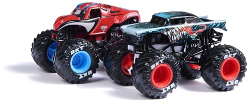 Detalle 2 de Monster Jam, coffret de 2 véhicules Marvel 1:64 en métal moulé, modèle aléatoire