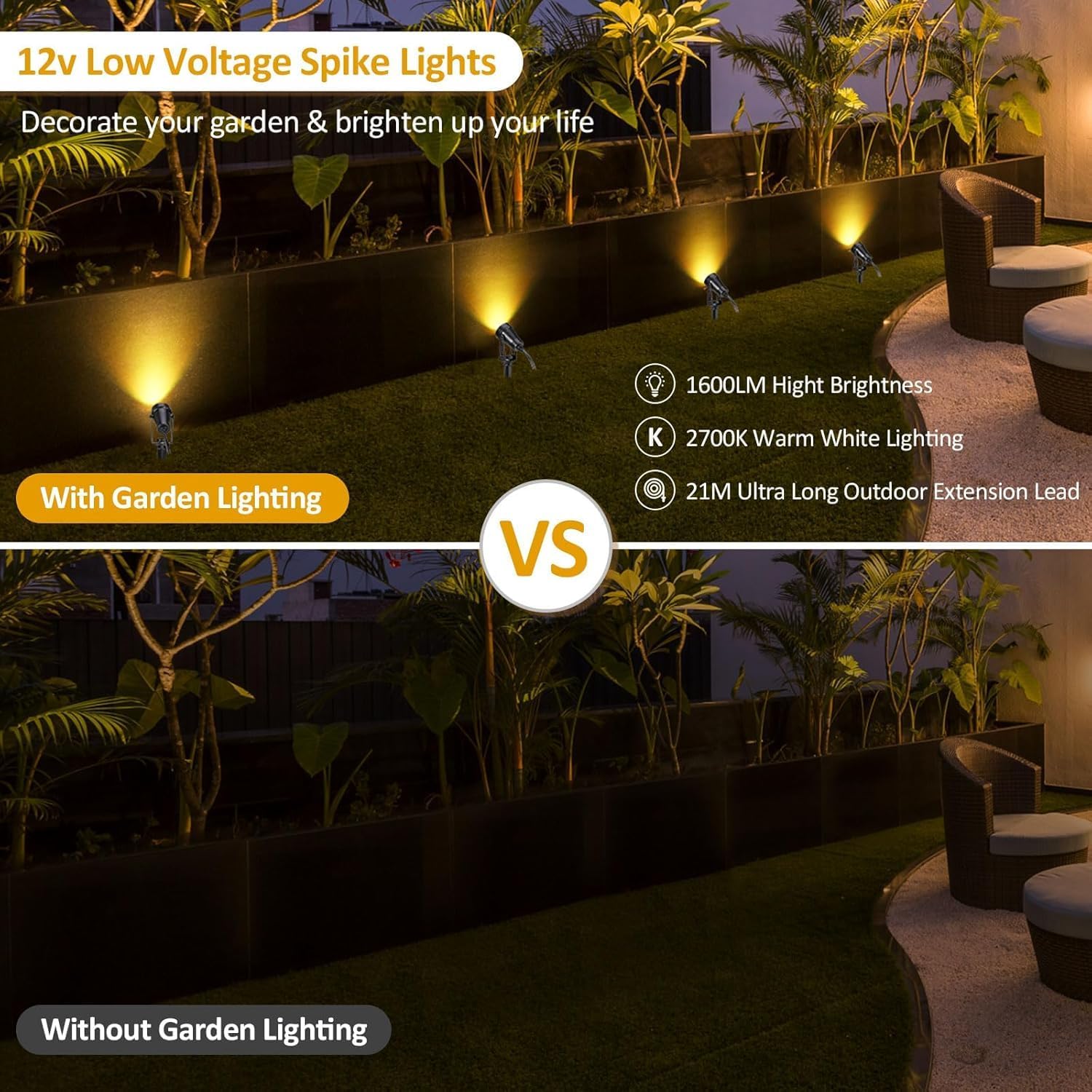 Detalle de ECOWHO ECOWHO Garden Spotlights 12V 6-pack