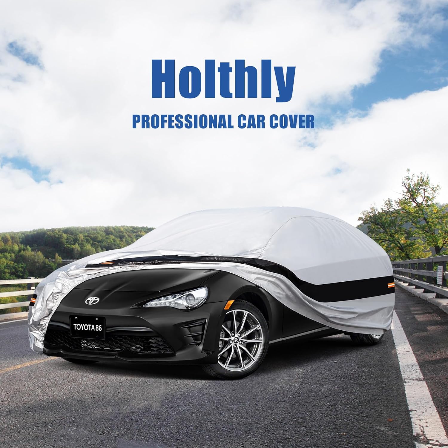 Thumbnail 6 de Holthly 10 Layers Car Cover for Subaru BRZ (2012-2026) / Toyota 86 (2012-2021) – Waterproof All-Weather Outdoor Protection