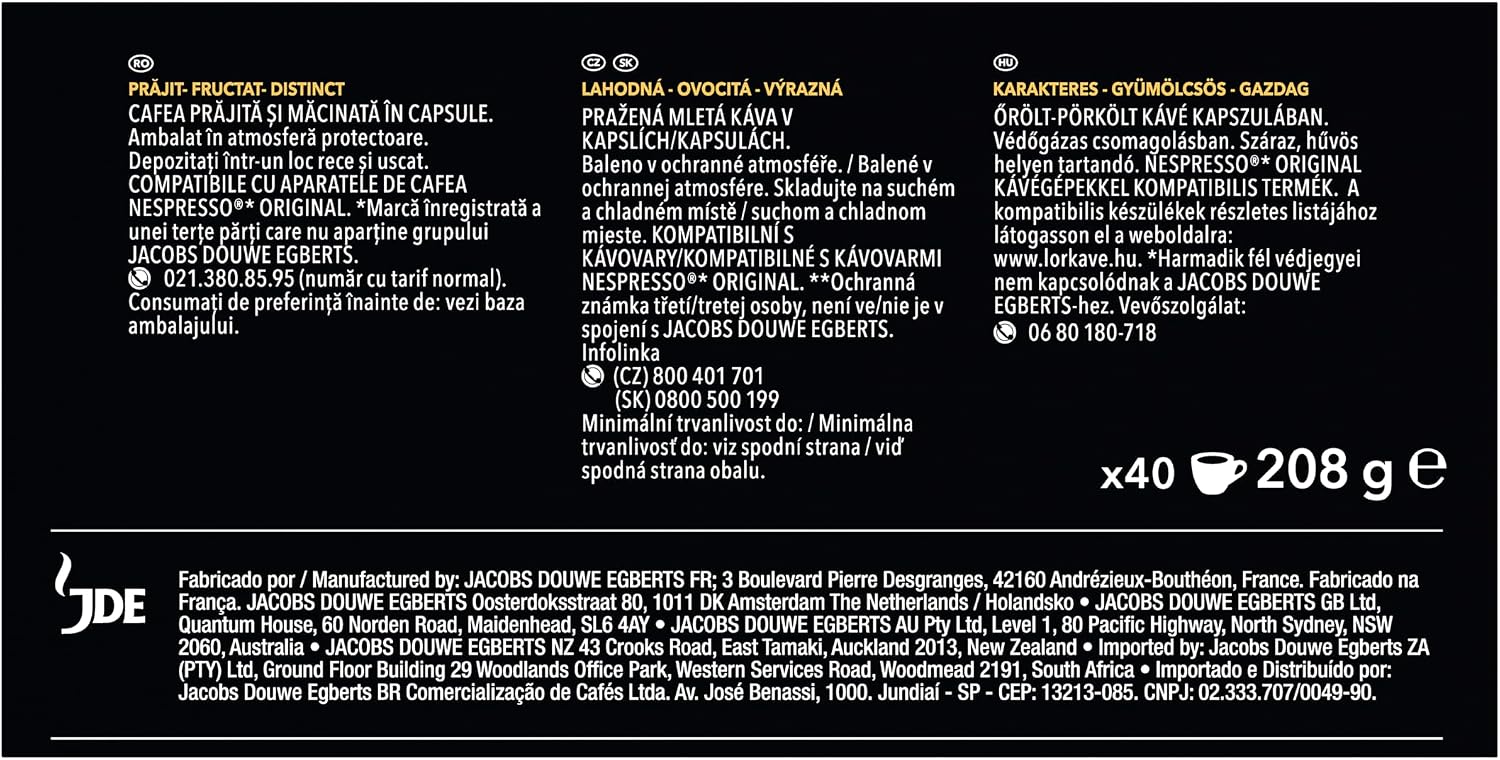 Thumbnail 2 de L'OR Espresso Lungo Profondo Coffee Pods x40 – Pack of 1