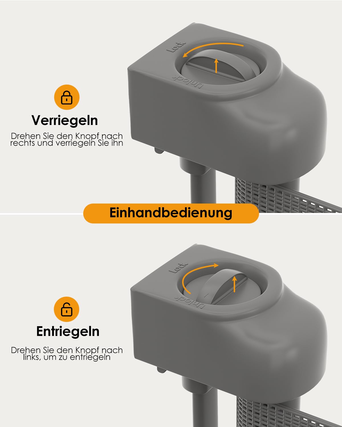 Thumbnail 6 de derimkcoa Ausziehbares Treppenschutzgitter 0–140 cm