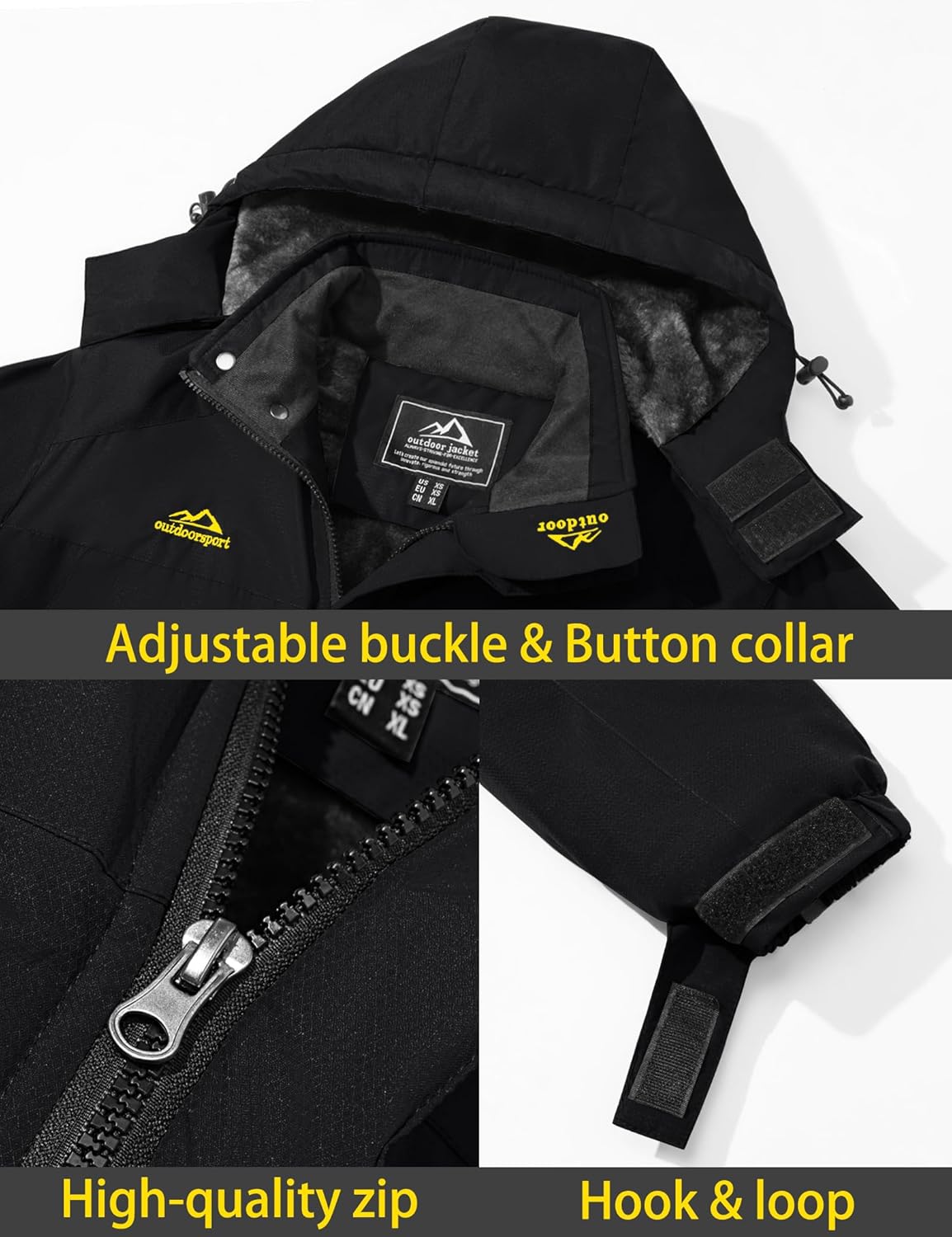Thumbnail 4 de TACVASEN Men's Winter Ski Jacket waterproof 1️⃣