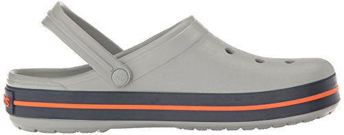 Detalle de Crocs Crocband Clog - Unisex Adults, Grey (Light Grey/Navy), EU 36/37