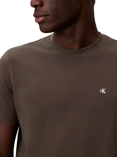 Thumbnail 2 de Calvin Klein camisetas hombre Classic Monogram tee de manga corta con cuello redondo (marrón Beluga), talla L