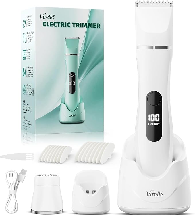 Detalle de Afeitadora Mujer IPX7 con 4 peines y pantalla LED 💖