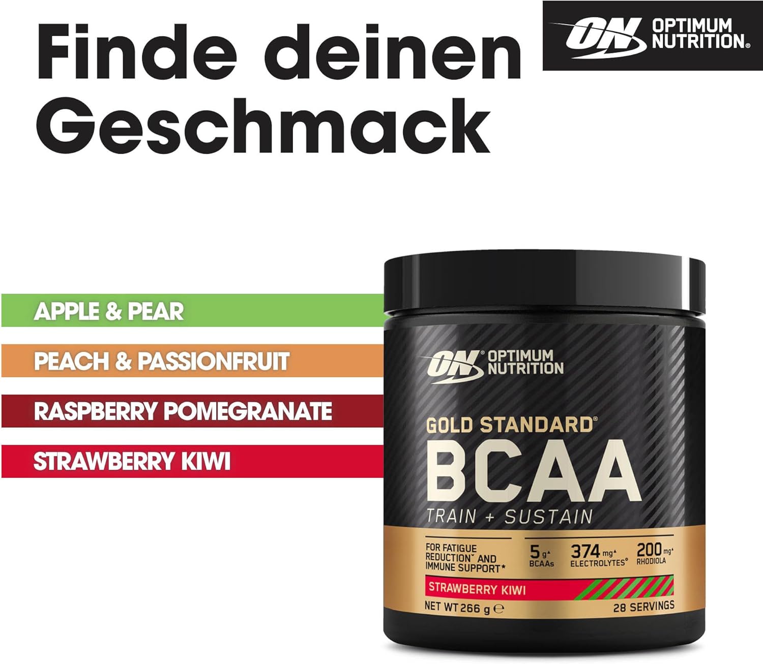 Detalle 1 de Optimum Nutrition Gold Standard BCAA Pulver 266g 🥤