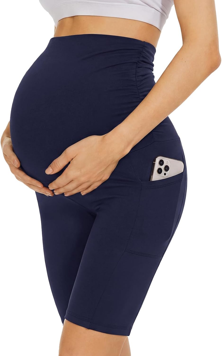 Thumbnail 5 de AMIYOYO Umstandsleggings kurz in High-Waist-Form für den Sommer – blickdicht, elastisch & atmungsaktiv