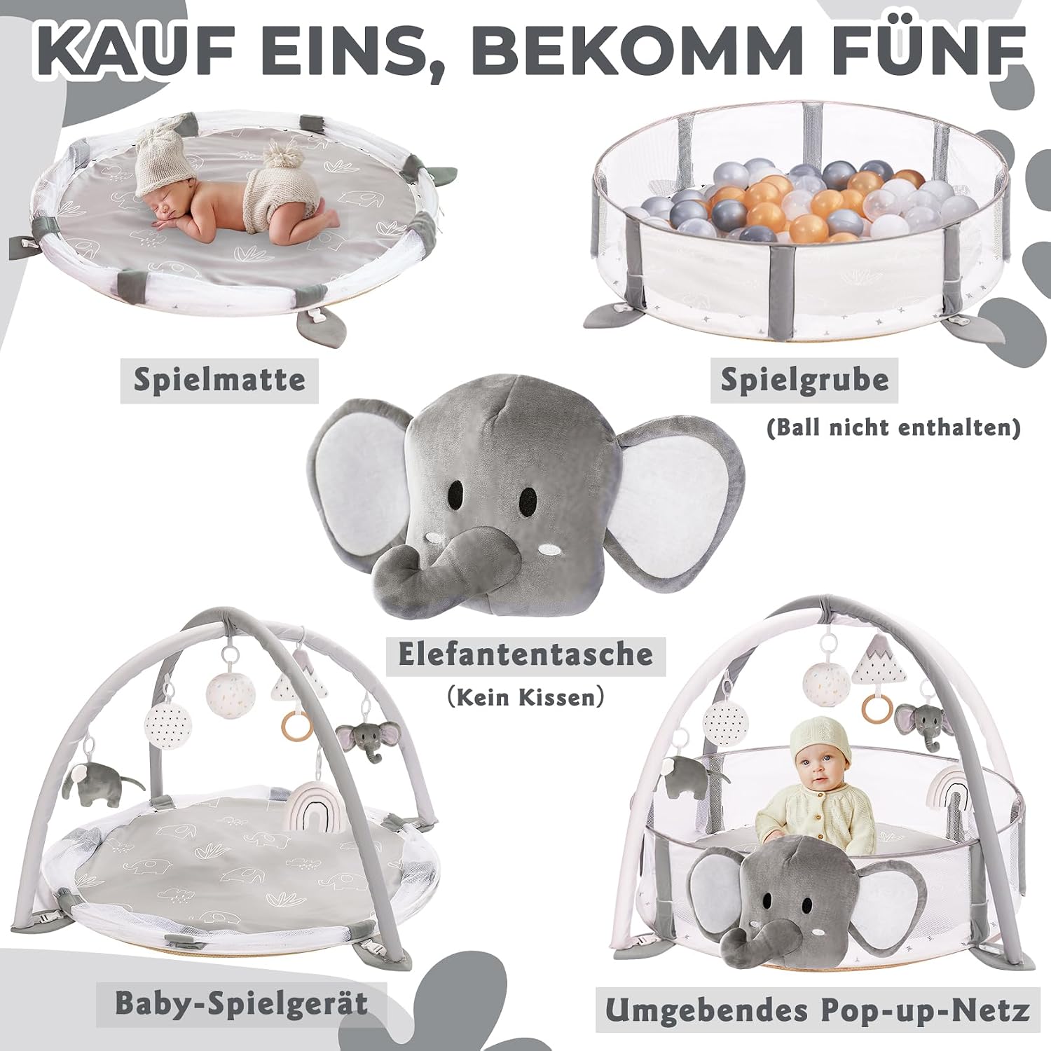 Thumbnail 2 de Mallify Baby Spielbogen 5-in-1